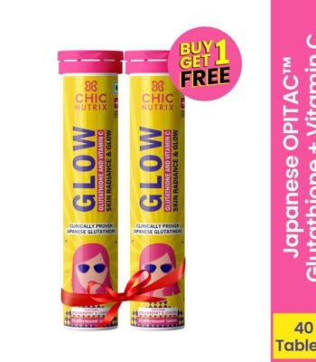 Chicnutrix Glow - Japanese Glutathione & Vit. C Skin Brightening Strawberry Lemon - 20 Tablets