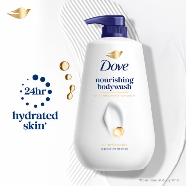 Dove 24 Hr Hydrated Skin Nourishing Body Wash For Soft Smooth Skin