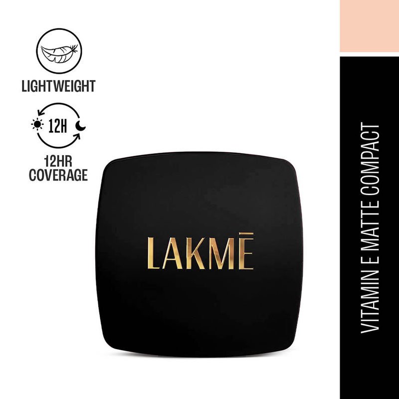 Lakme Forever Matte Compact, Smooth Finish, Lasts For 12 Hrs, Even Toned Look, Pearl